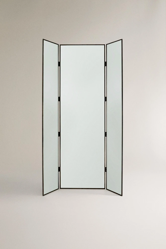 TRIPTYCH METAL MIRROR