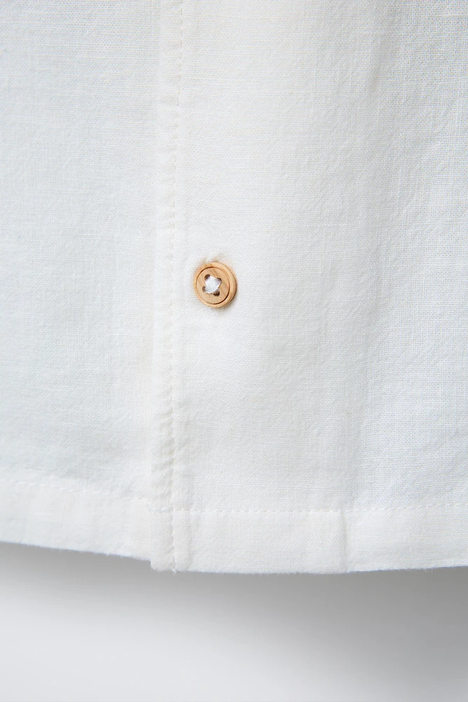 CHEMISE IMPRIMÉE AVEC LIN