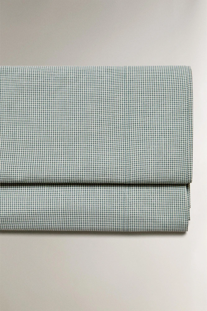 CHILDREN’S GINGHAM FLAT SHEET