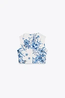 PRINTED CROP TOP