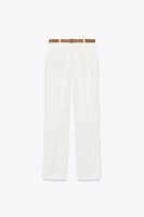 PANTALON DROIT AVEC CEINTURE