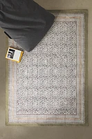 BLOCK PRINT COTTON AREA RUG