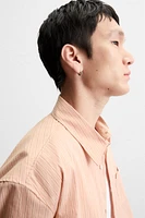 CHEMISE COURTE À RAYURES
