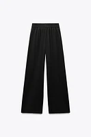 CREPE WIDE LEG PANTS