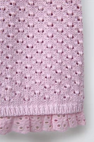 LACE TRIM KNIT SHORTS