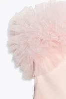 VOLUMINOUS TULLE MINI DRESS