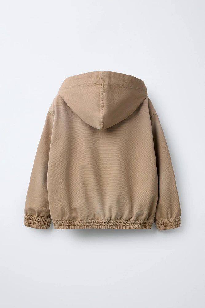 CANVAS HOODED JACKET