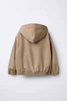 CANVAS HOODED JACKET