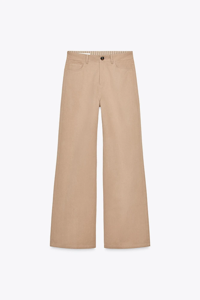 HIGH WAIST WIDE LEG PANTS