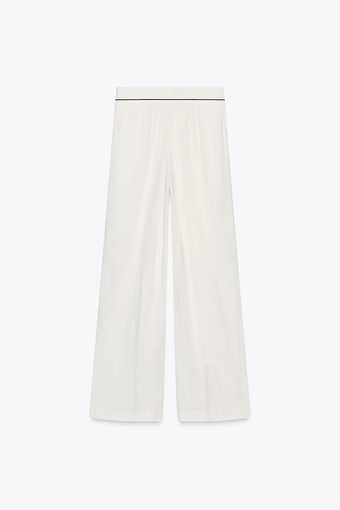 PANTALON LARGE LISERÉS