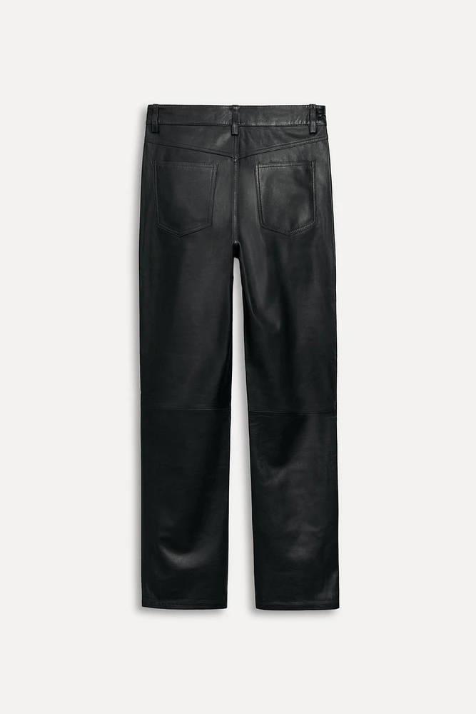 PANTALON DROIT EN CUIR 50E ANNIVERSAIRE