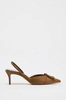 SLINGBACK APPLIQUÉ HEELS