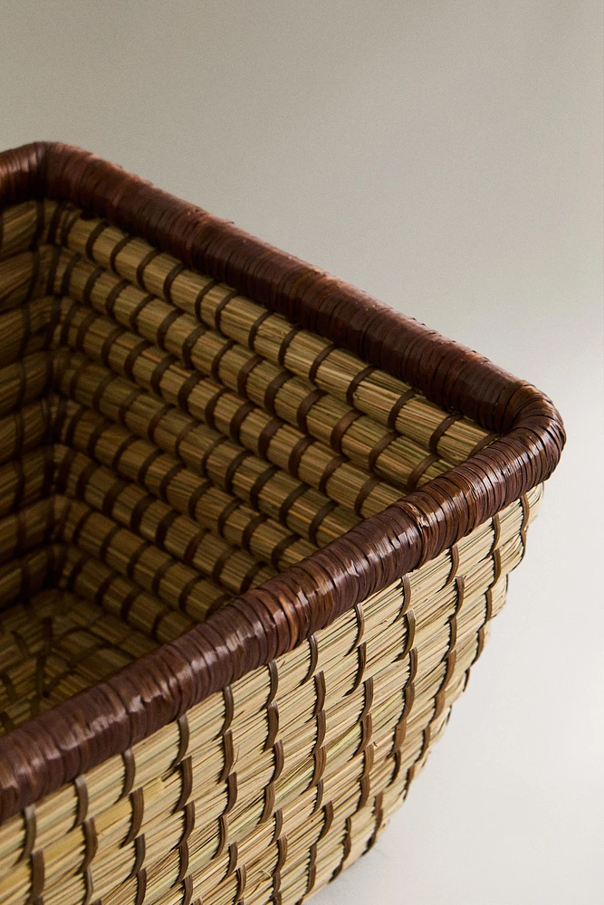 SQUARE WOVEN BASKET