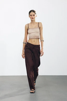 RIBBED CROP TOP