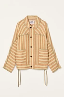 LIMITED EDITION STRIPED LINEN JACKET