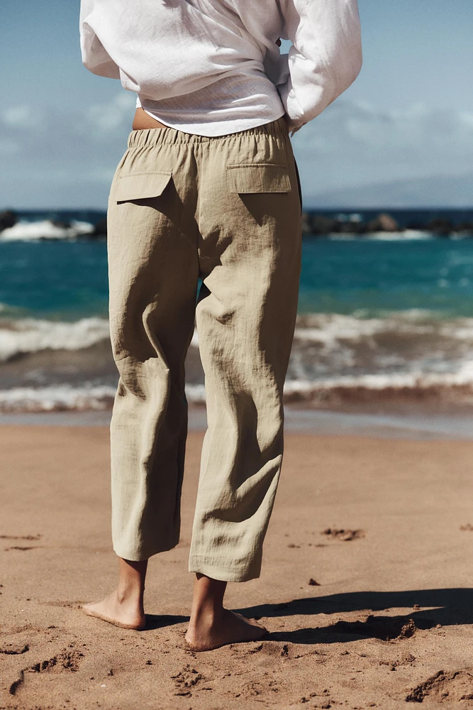 PANTALON À TAILLE ÉLASTIQUE