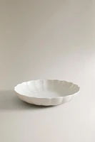 SCALLOPED PORCELAIN SOUP PLATE