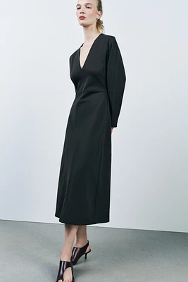 ROBE MI-LONGUE INTERLOCK