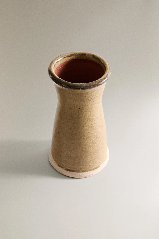 VASE TERRE CUITE CYLINDRIQUE