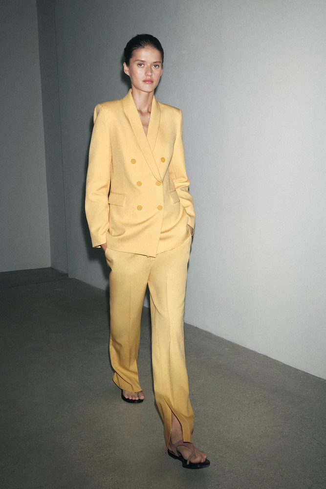 ZW COLLECTION FLARE PANTS WITH SIDE VENTS