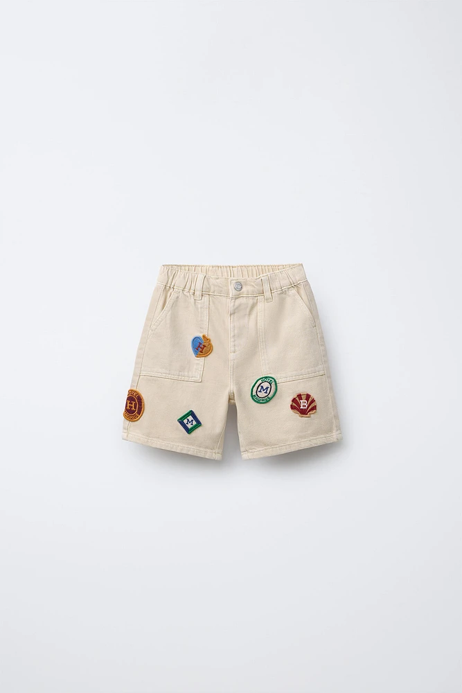 HÔTEL MAGIQUE © X ZARA PATCH SHORTS