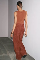 SLEEVELESS LINEN T-SHIRT