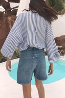 WIDE SLEEVE LINEN SHIRT