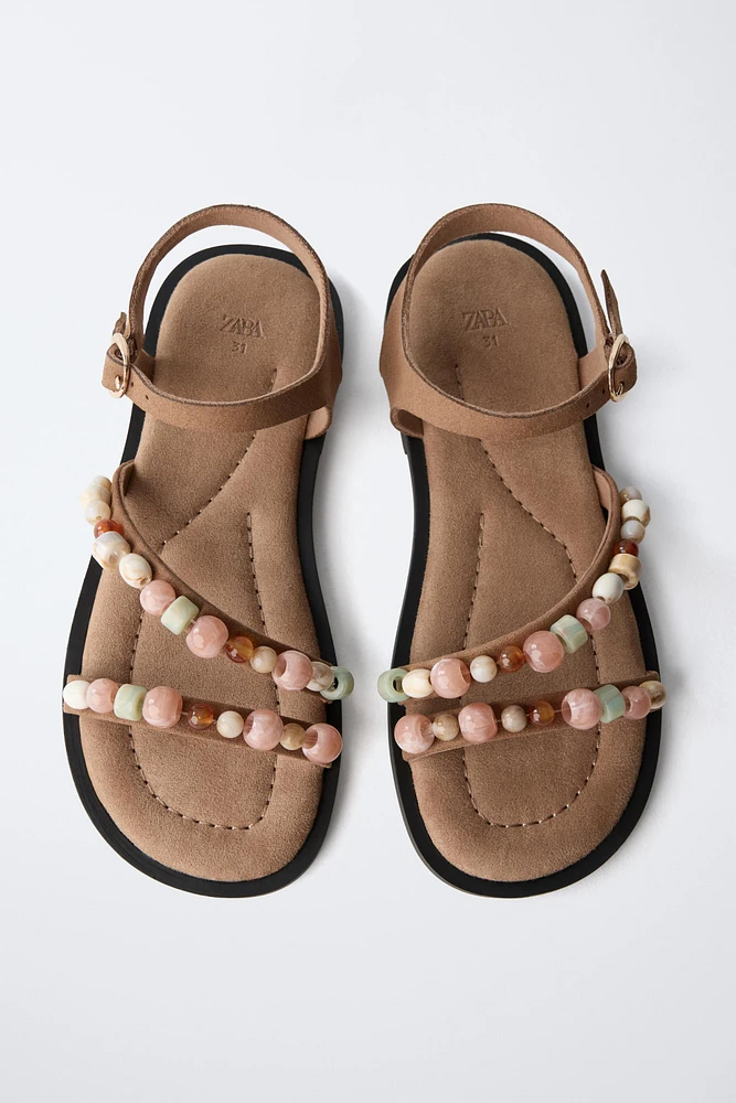 BEADED SANDALS