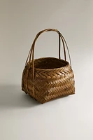 BAMBOO BASKET WITH HANDLE