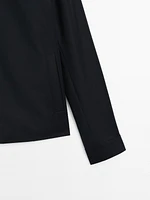 Veste à fermeture Éclair en coton mélangé