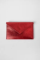 PORTEFEUILLE DOUBLE EFFET MÉTALLISÉ CUIR KATE MOSS X ZARA