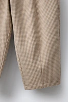 PLAID PANTS WITH DARTS