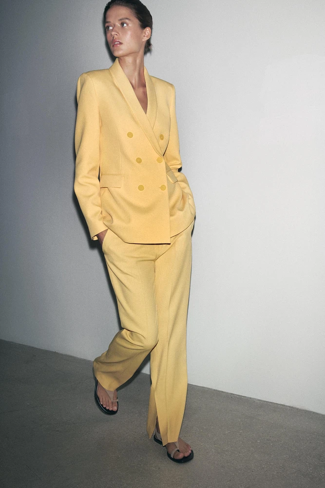ZW COLLECTION FLARE PANTS WITH SIDE VENTS