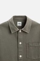 BOXY FIT DENIM OVERSHIRT