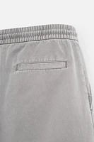 RELAXED FIT WASHED SHORTS