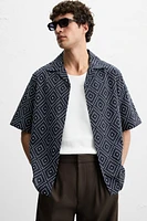 CHEMISE AVEC BRODERIE EN CONTRASTE
