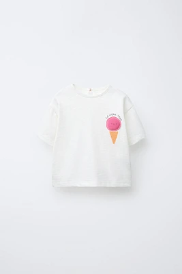 ICE CREAM APPLIQUÉ T-SHIRT
