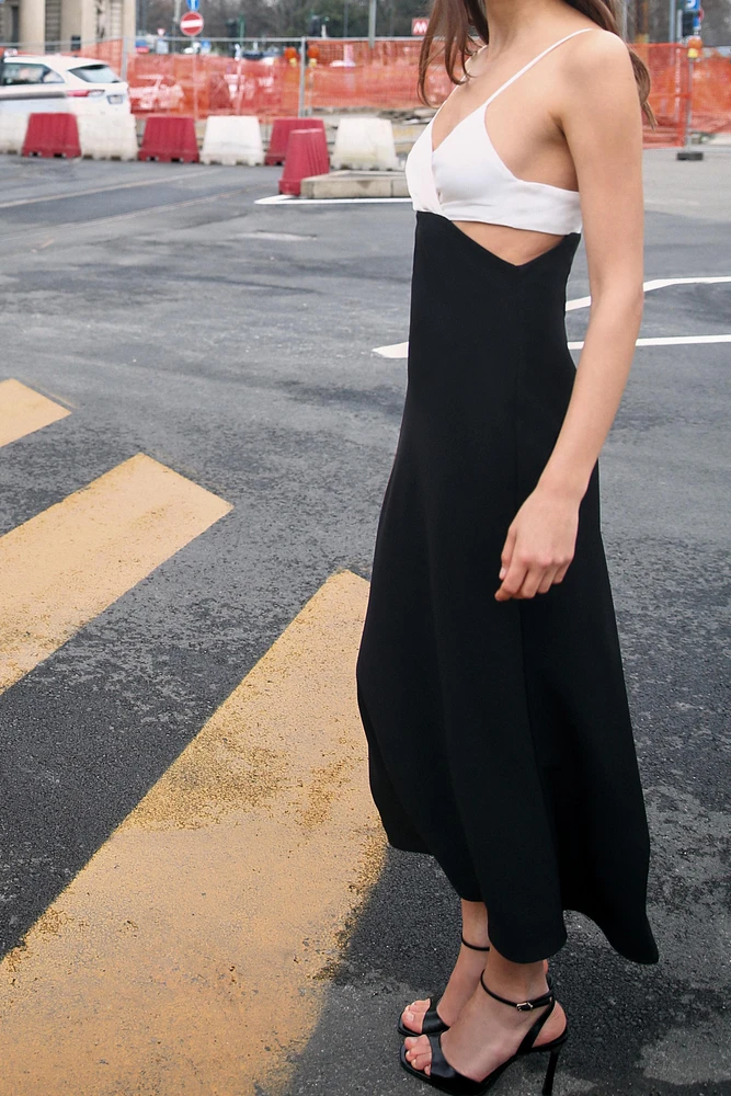 CUT OUT MIDI DRESS