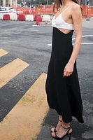 CUT OUT MIDI DRESS