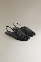 SANDALES CUIR BRIDES CROISÉES