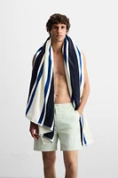 SERVIETTE DE PLAGE À RAYURES