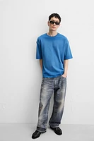 T-SHIRT RELAXED FIT DÉLAVÉ SPRAY