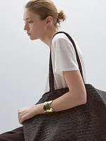 100% linen V-neck T-shirt