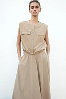SHORT ELASTIC HEM VEST
