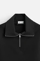TECHNICAL QUARTER-ZIP SWEATSHIRT