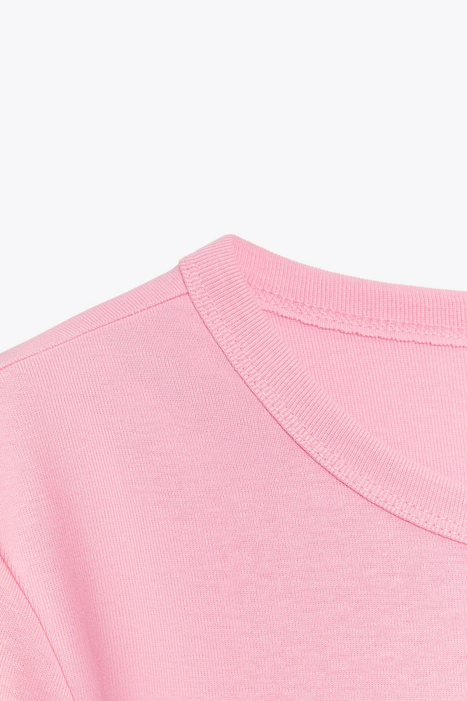 BACK SEAMED T-SHIRT