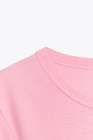 BACK SEAMED T-SHIRT