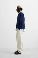 CONTRAST COLLAR JACKET