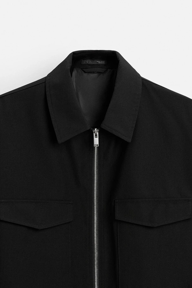 REGULAR FIT PADDED OVERSHIRT