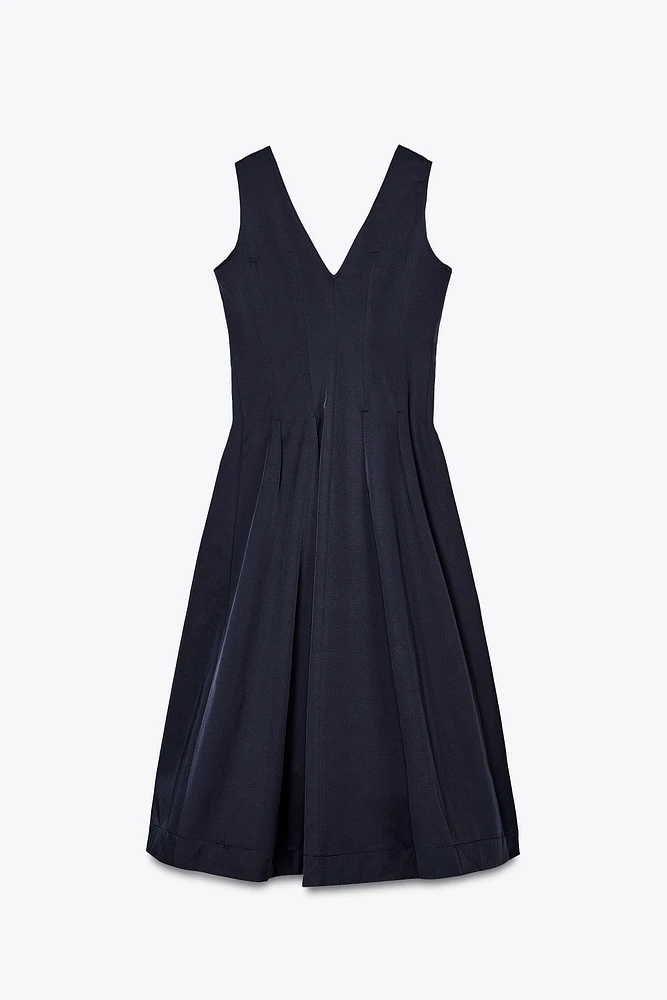 ZW COLLECTION ZIPPER MIDI DRESS